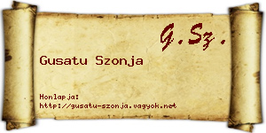 Gusatu Szonja névjegykártya
